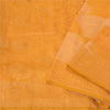 Sanskriti Vintage Yellow Sarees 100% Pure Silk Woven Premium Sari Craft Sustainable Fabric