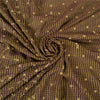 Sanskriti Vintage Brown Sarees Pure Silk Hand Beaded Woven Cultural Sari Sustainable Fabric
