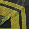 Sanskriti Vintage Black Sarees 100% Pure Cotton Woven Premium Sari Craft Sustainable Fabric
