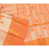 Sanskriti Vintage Peach Sarees 100% Pure Cotton Hand-Woven Premium Sari Sustainable Fabric