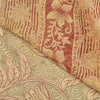 Sanskriti Vintage Cream Sarees 100% Pure Silk Printed Woven Sari Craft Sustainable Fabric