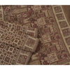 Sanskriti Vintage Brown Sarees 100% Pure Silk Woven Premium Sari Craft Sustainable Fabric