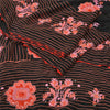 Sanskriti Vintage Black Sarees Blend Silk Hand Beaded Premium Sari Craft Sustainable Fabric