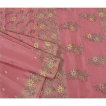 Load image into Gallery viewer, Sanskriti Vintage Pink Sarees 100% Pure Silk Woven Premium Sari Craft Fabric
