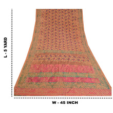 Load image into Gallery viewer, Sanskriti Vintage Sarees Pure Crepe Silk Handmade Chikankari Mukiesh Sari Fabric
