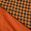 Sanskriti Vintage Orange Sarees Blend Cotton Woven Chettinad Premium Sari Sustainable Fabric