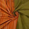 Sanskriti Vintage Green Sarees Blend Cotton Premium Sari Craft 5 Yard Sustainable Fabric