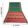 Sanskriti Vintage Green/Pink Indian Sarees Blend Silk Woven Premium Sari Sustainable Fabric