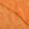 Sanskriti Vintage Orange Bollywood Sarees Pure Georgette Silk Beaded Sari Sustainable Fabric