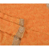 Sanskriti Vintage Orange Bollywood Sarees Pure Georgette Silk Beaded Sari Sustainable Fabric
