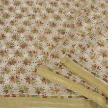 Load image into Gallery viewer, Sanskriti Vintage White Sarees Chiffon Embroidered Bagh Phulkari Sari Fabric
