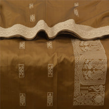 Load image into Gallery viewer, Sanskriti Vintage Heena Green Sarees Art Silk Woven Baluchari Indian Sari Fabric
