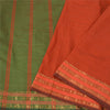 Sanskriti Vintage Green/Red Sarees Blend Silk Woven Ilkal Premium Sari Sustainable Fabric