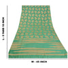 Sanskriti Vintage Green Sarees 100% Pure Silk Woven Premium Sari Craft Sustainable Fabric