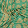 Sanskriti Vintage Green Sarees 100% Pure Silk Woven Premium Sari Craft Sustainable Fabric