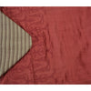 Sanskriti Vintage Grey/Dark Red Sarees Pure Silk Printed Premium Sari Sustainable Fabric