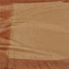 Sanskriti Vintage Brown Sarees 100% Pure Silk Woven Premium Sari Craft Sustainable Fabric