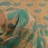 Sanskriti Vintage Golden Indian Sarees 100% Pure Silk Woven Sari Craft Sustainable Fabric