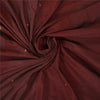 Sanskriti Vintage Dark Red Sarees Blend Cotton Hand-Woven Tant Sari 5 YD Sustainable Fabric