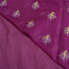 Санскритские винтажные фиолетовые сари из хлопка с вышивкой, тканые сари из кота-дориа, устойчивая ткань