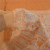 Sanskriti Vintage Orange Sarees 100% Pure Silk Woven Printed Craft Sari Sustainable Fabric