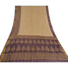 Load image into Gallery viewer, Sanskriti Vintage Ivory Sarees Pure Cotton Bandhani Printed Woven Sari Fabric
