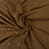 Sanskriti Vintage Black/Brown Sarees Blend Cotton Embroidered Woven Sari Sustainable Fabric