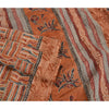 Sanskriti Vintage Indian Sarees 100% Pure Silk Hand Beaded Kantha Sari Sustainable Fabric