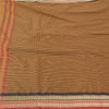 Sanskriti Vintage Mustard/Black Sarees Cotton Woven Chettinad Sari 5 Yard Sustainable Fabric