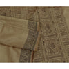 Sanskriti Vintage Brown Indian Sarees Cotton Silk Woven Premium Sari 5 YD Sustainable Fabric