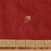 Sanskriti Vintage Red Sarees Pure Silk Woven Zari Premium Sari Craft Sustainable Fabric