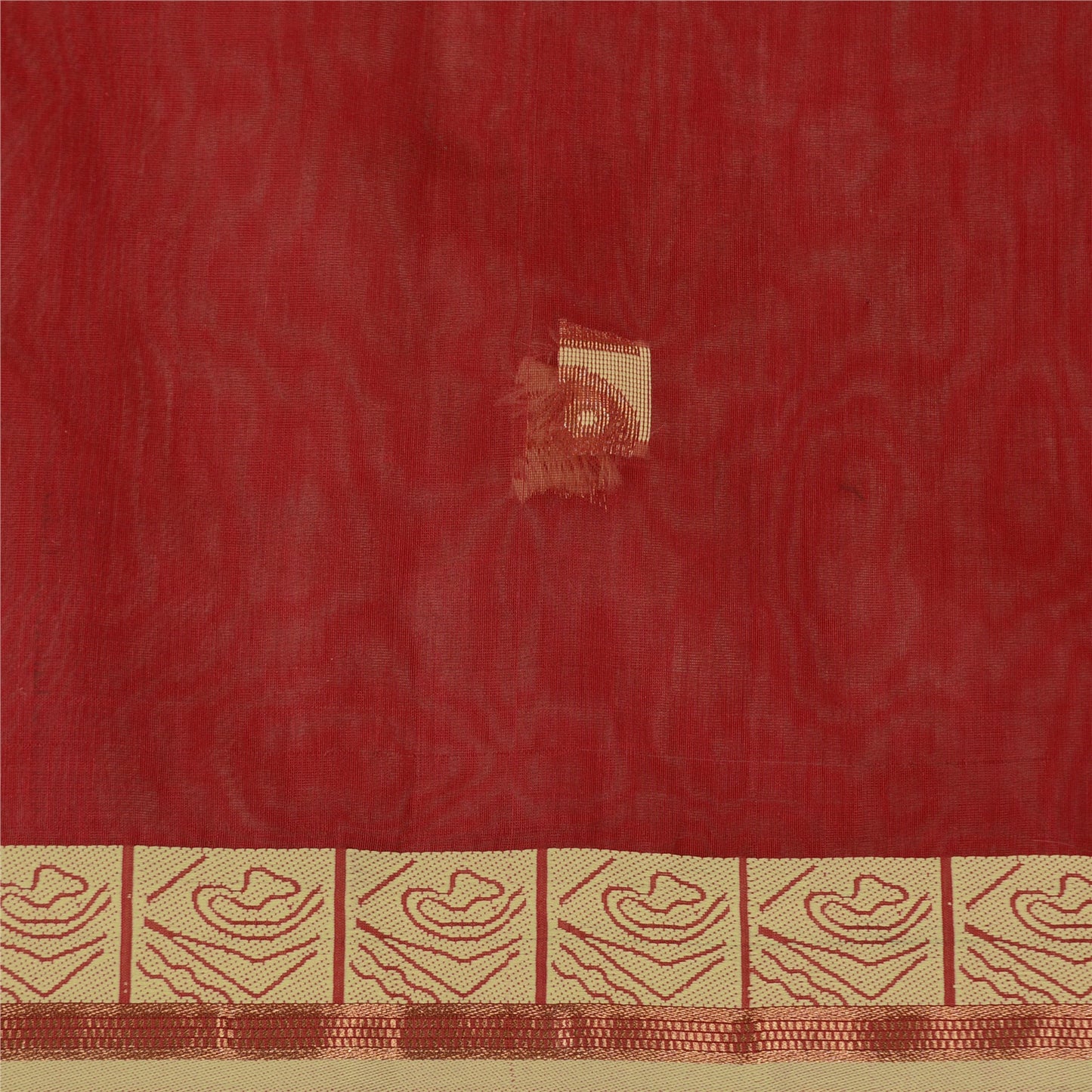 Sanskriti Vintage Red Sarees Pure Silk Woven Zari Premium Sari Craft Sustainable Fabric