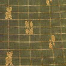 Load image into Gallery viewer, Sanskriti Vintage Green Sarees Pure Silk Woven Brocade Premium Zari Sari Fabric
