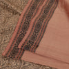 Sanskriti Vintage Peach Sarees Blandet Bomuld Vævet Premium Sari Håndværk 5 Yards Bæredygtigt Stof