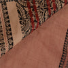Sanskriti Vintage Peach Sarees Blandet Bomuld Vævet Premium Sari Håndværk 5 Yards Bæredygtigt Stof