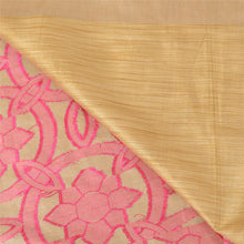 Load image into Gallery viewer, Sanskriti Vintage Cream Sarees 100% Pure Handloom Silk Woven Premium Sari Fabric
