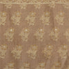 Sanskriti Vintage Brown/Orange Sarees 100% Pure Silk Woven Sari Craft Sustainable Fabric