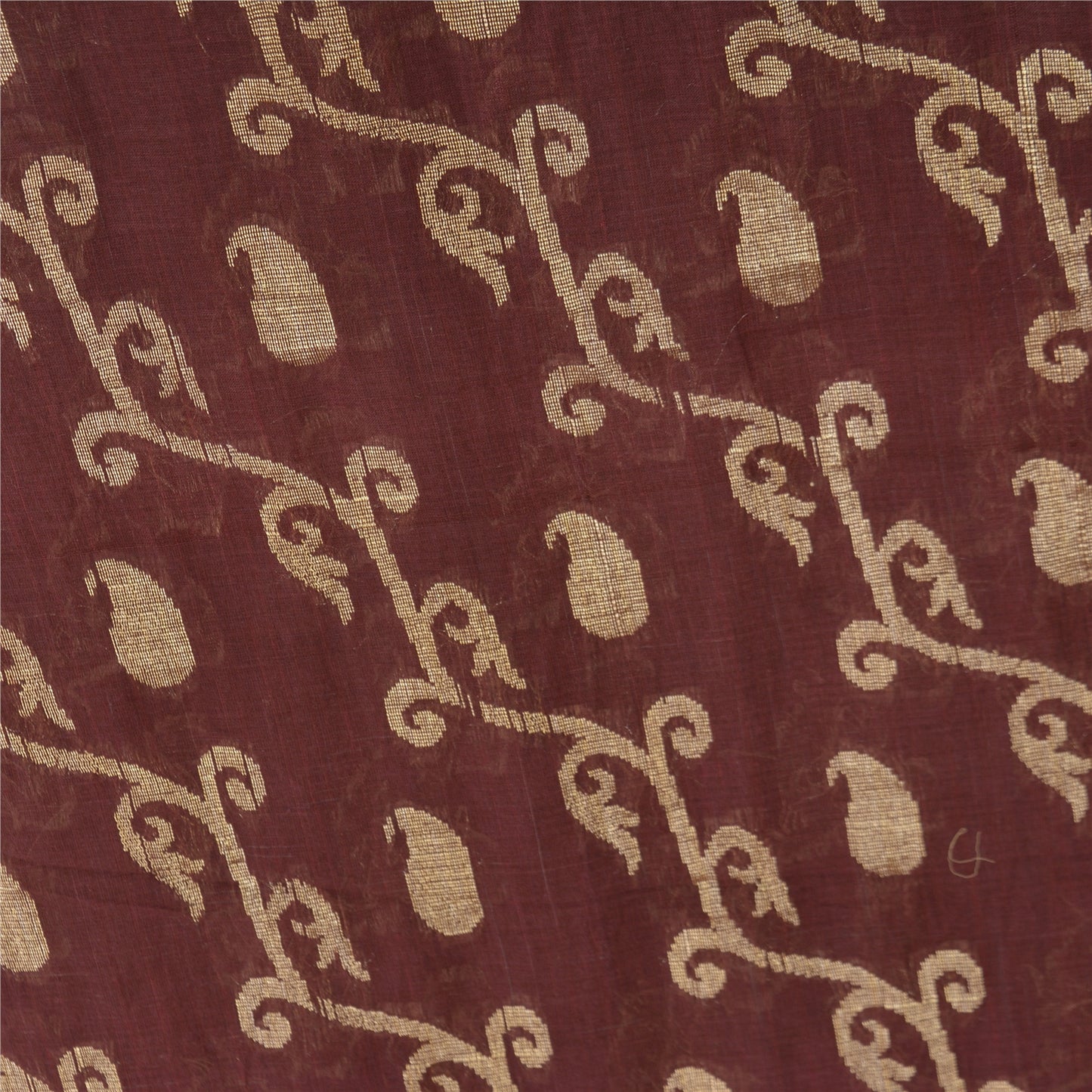 Sanskriti Vintage Purple Indian Sarees 100% Pure Cotton Woven Sari Craft Sustainable Fabric