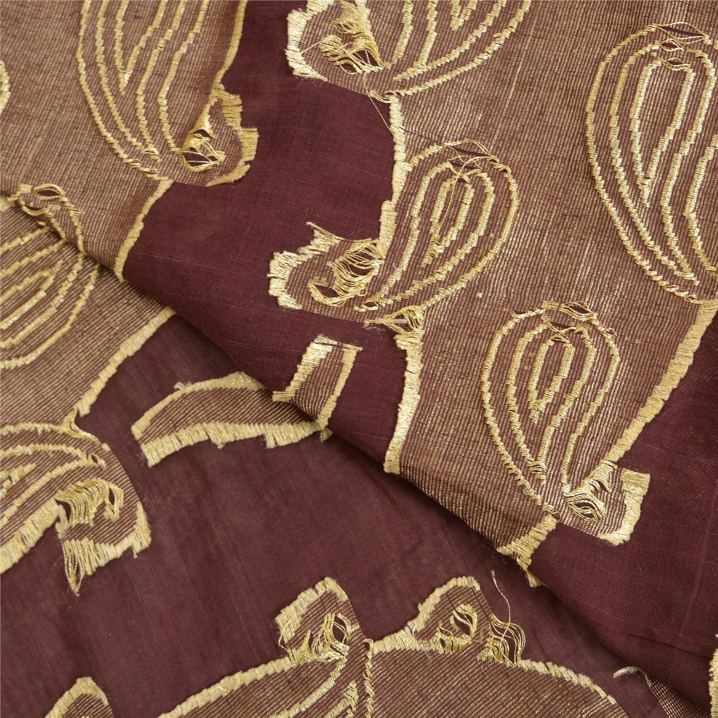 Sanskriti Vintage Purple Indian Sarees 100% Pure Cotton Woven Sari Craft Sustainable Fabric