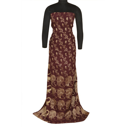 Sanskriti Vintage Purple Indian Sarees 100% Pure Cotton Woven Sari Craft Sustainable Fabric