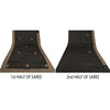 Sanskriti Vintage Black Sarees Pure Satin Silk Hand Beaded Cultural Sari Sustainable Fabric