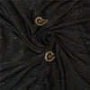 Sanskriti Vintage Black Sarees Pure Satin Silk Hand Beaded Cultural Sari Sustainable Fabric