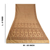 Sanskriti Vintage Cream Indian Sarees Blend Silk Woven Premium Sari 5 YD Sustainable Fabric