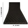 Sanskriti Vintage Bollywood Sarees Pure Georgette Black Hand Beaded Sari Sustainable Fabric