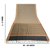Sanskriti Vintage Black/Grey Sarees Blend Silk Woven Premium Sari Craft Sustainable Fabric
