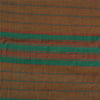 Сари Sanskriti Vintage Green/Red из чистого хлопка, ткань Ilkal Premium Sari, устойчивая ткань
