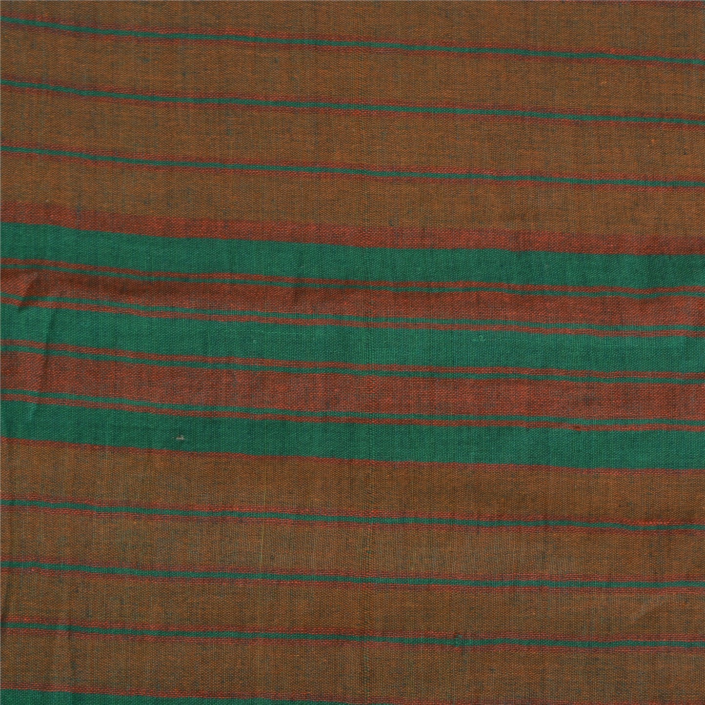 Сари Sanskriti Vintage Green/Red из чистого хлопка, ткань Ilkal Premium Sari, устойчивая ткань