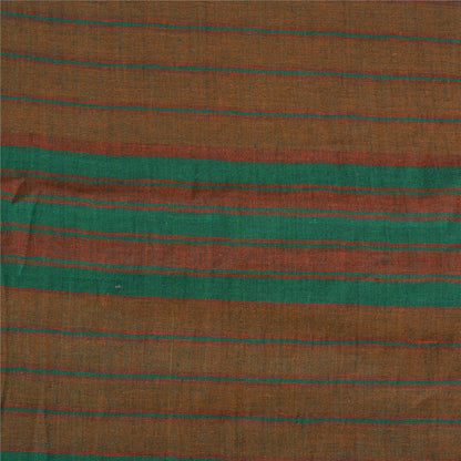 Сари Sanskriti Vintage Green/Red из чистого хлопка, ткань Ilkal Premium Sari, устойчивая ткань