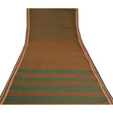 Load image into Gallery viewer, Sanskriti Vintage Green/Red Sarees Pure Cotton Woven Ilkal Premium Sari Fabric
