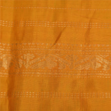 Load image into Gallery viewer, Sanskriti Vintage Saffron/Green Sarees Cotton Silk Woven Brocade Sari Fabric
